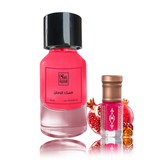 مسك الرمان بماء زمزم مع ربع تولة هدية