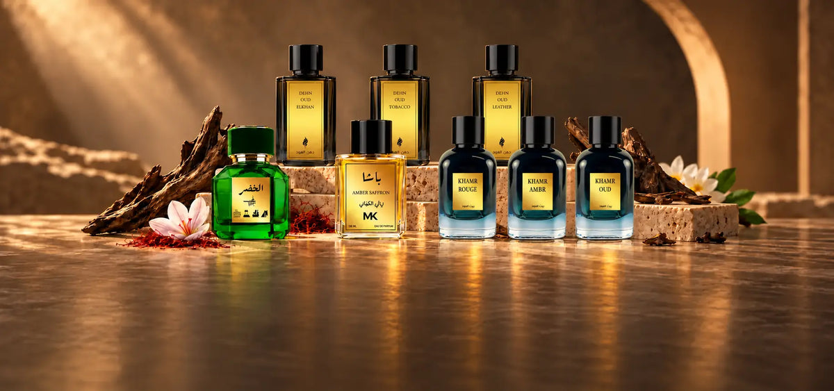 عطور أمير حرب والكنانة ودخون وخمر بيت العود الجديدة - desktop